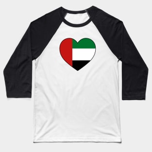 Heart - United Arab Emirates Baseball T-Shirt